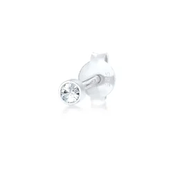 Elli "Ohrstecker Basic | Kristall (Weiß)< Ohrringe|Silber