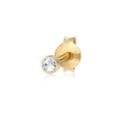 Elli "Ohrstecker Basic | Kristall (Weiß)< Ohrringe|Silber