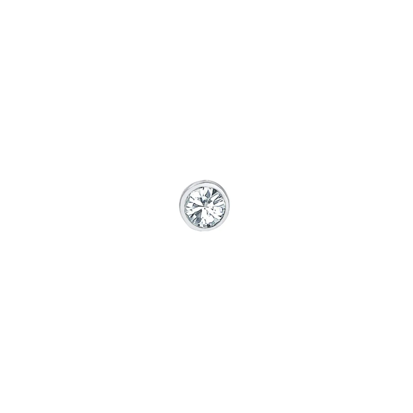 Elli "Ohrstecker Basic | Kristall (Weiß)< Ohrringe|Silber