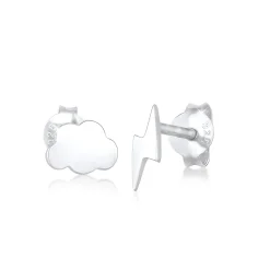 Elli "Ohrstecker Blitz< Symbol-schmuck|Ohrringe