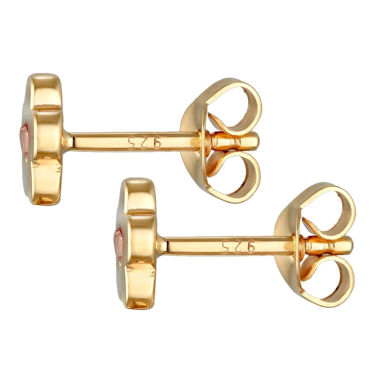 Elli "Ohrstecker Blume | Kristall (Rosa)<Kinder Symbol-schmuck|Kinderschmuck