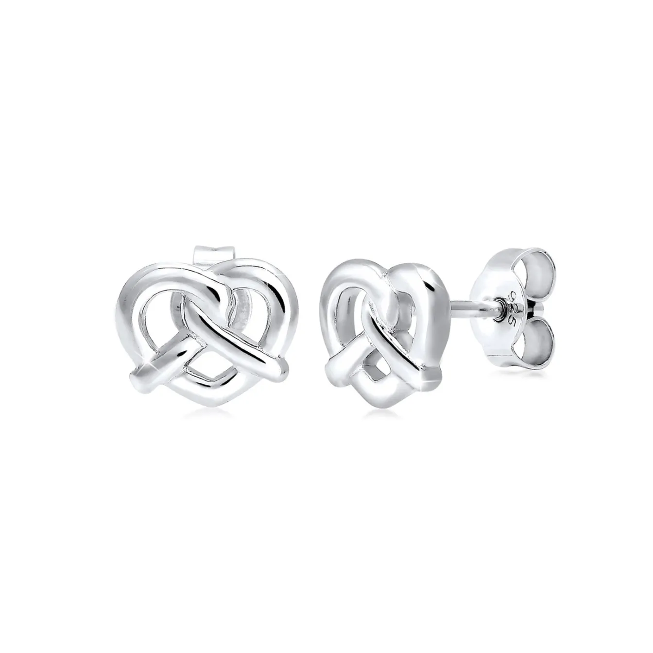 Elli "Ohrstecker Brezel< Ohrringe|Silber