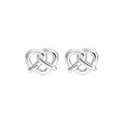 Elli "Ohrstecker Brezel< Ohrringe|Silber