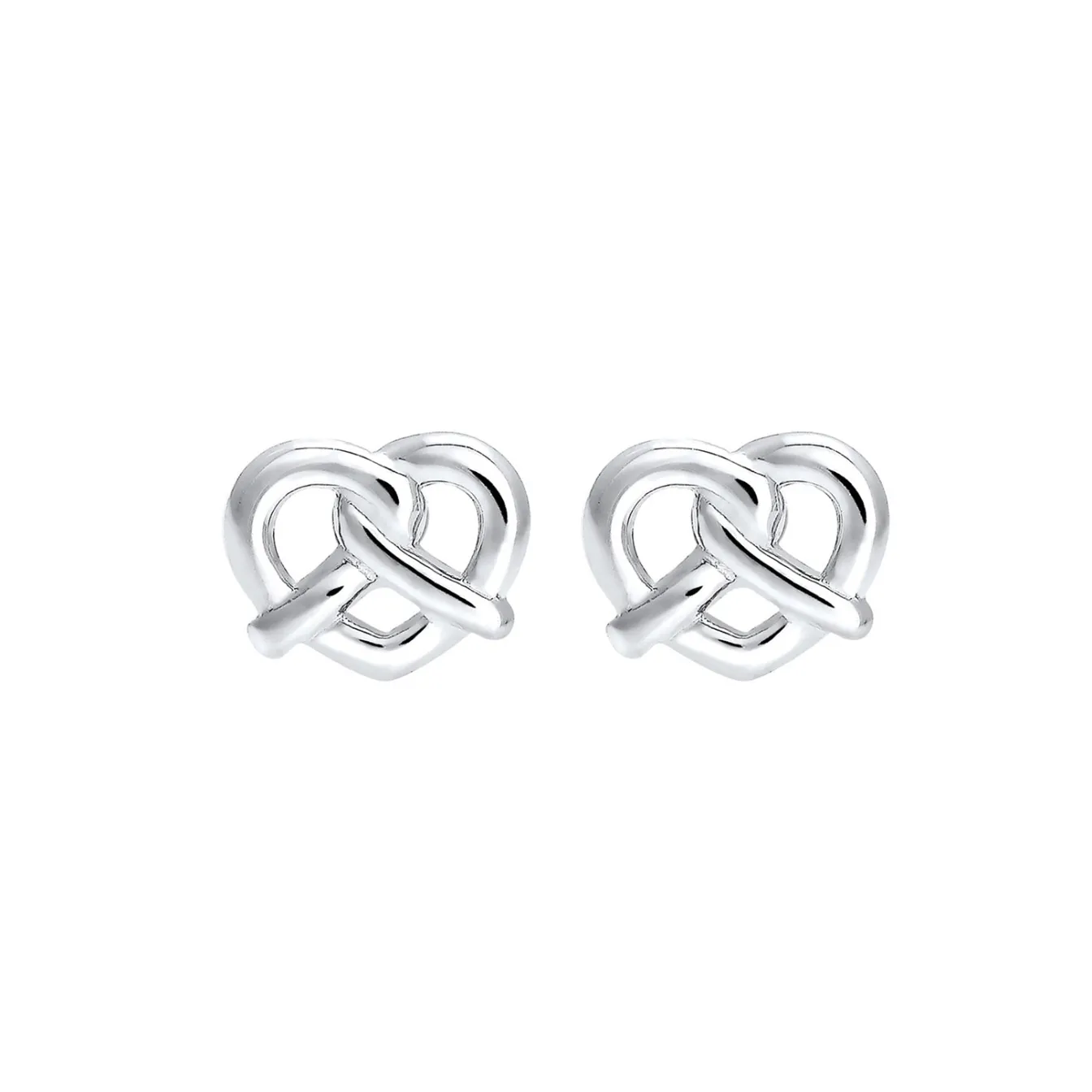 Elli "Ohrstecker Brezel< Ohrringe|Silber