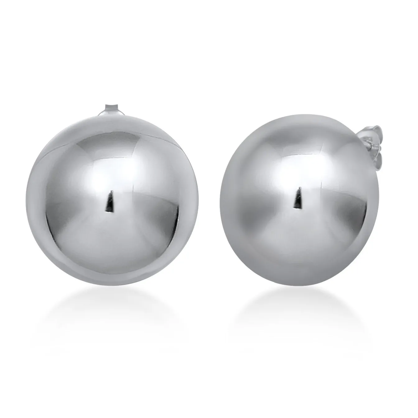 Elli "Ohrstecker Chunky Kugel< Ohrringe|Silber