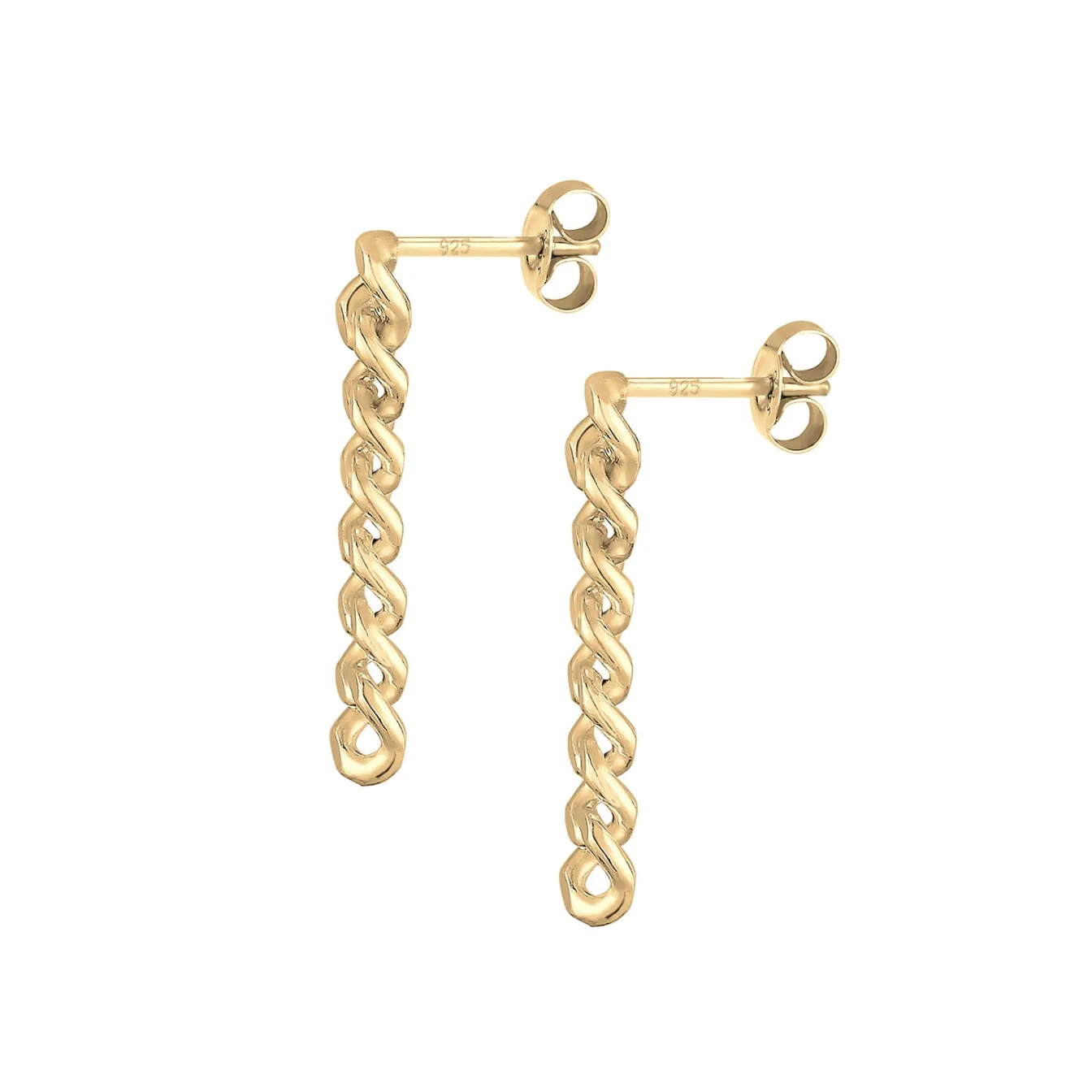 Elli "Ohrstecker Ear Chain< Ohrringe|Vergoldet