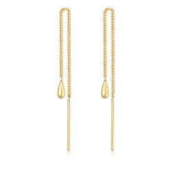 Elli "Ohrstecker Ear Chain< Ohrringe|Echtgold