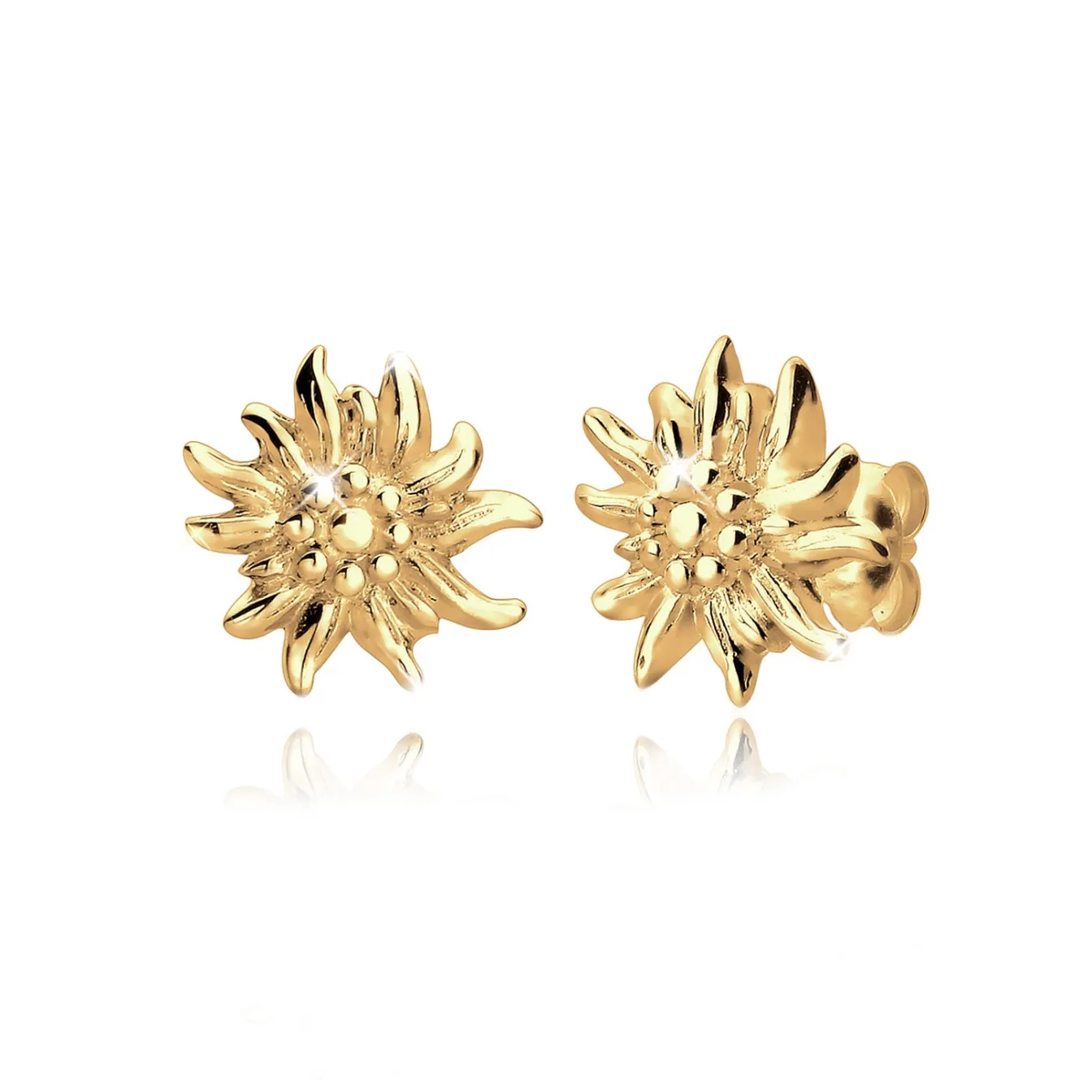 Elli "Ohrstecker Edelweiss< Ohrringe|Silber