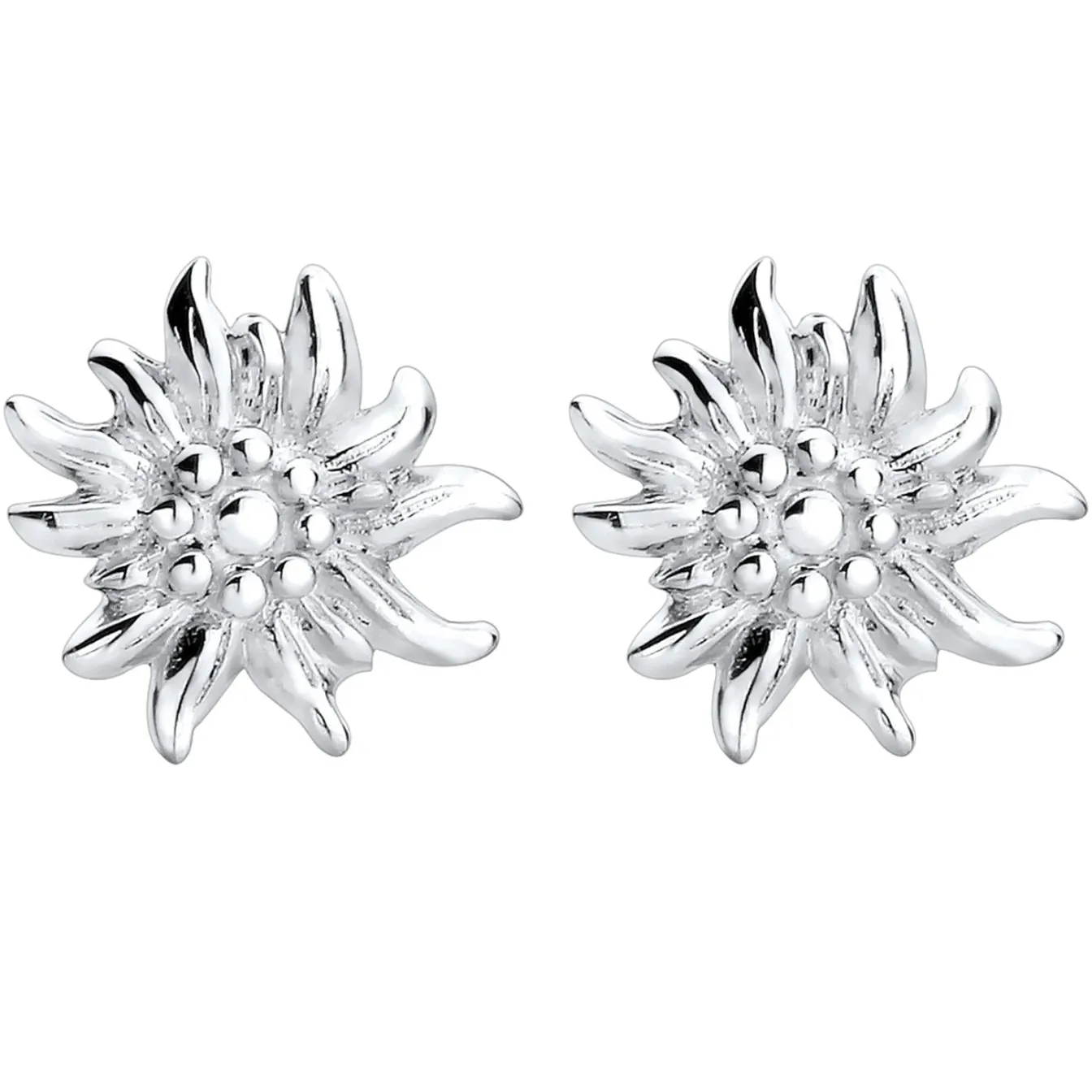 Elli "Ohrstecker Edelweiss< Ohrringe|Silber