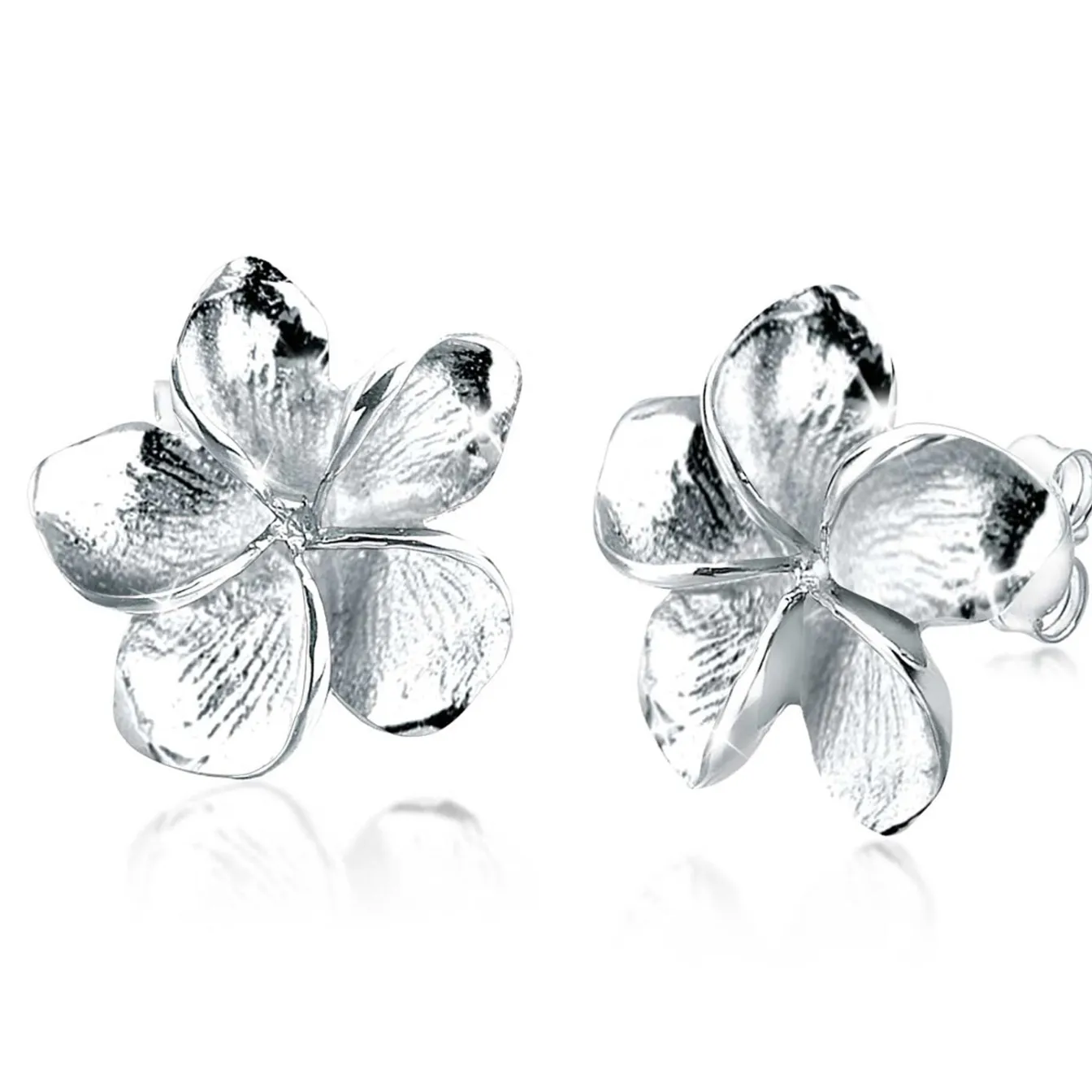 Elli "Ohrstecker Frangipani Blüte< Roségold|Symbol-schmuck