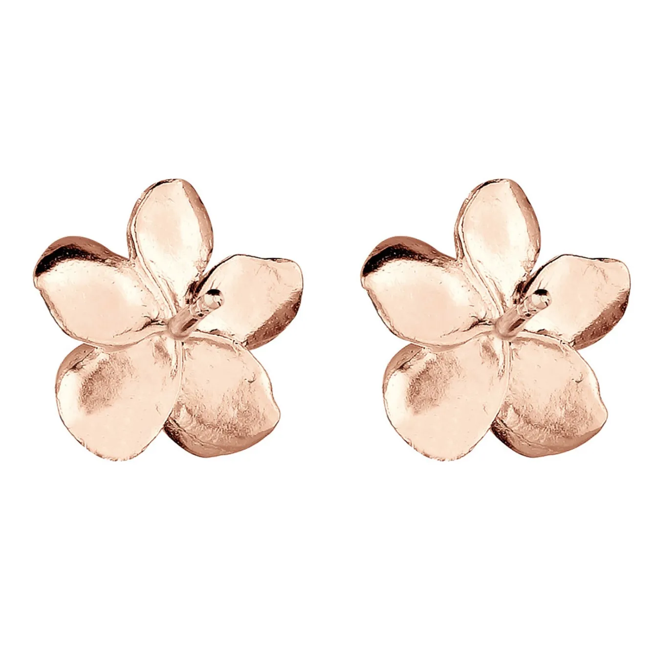 Elli "Ohrstecker Frangipani Blüte< Roségold|Symbol-schmuck