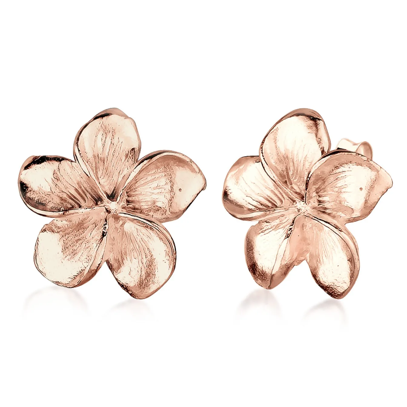 Elli "Ohrstecker Frangipani Blüte< Roségold|Symbol-schmuck