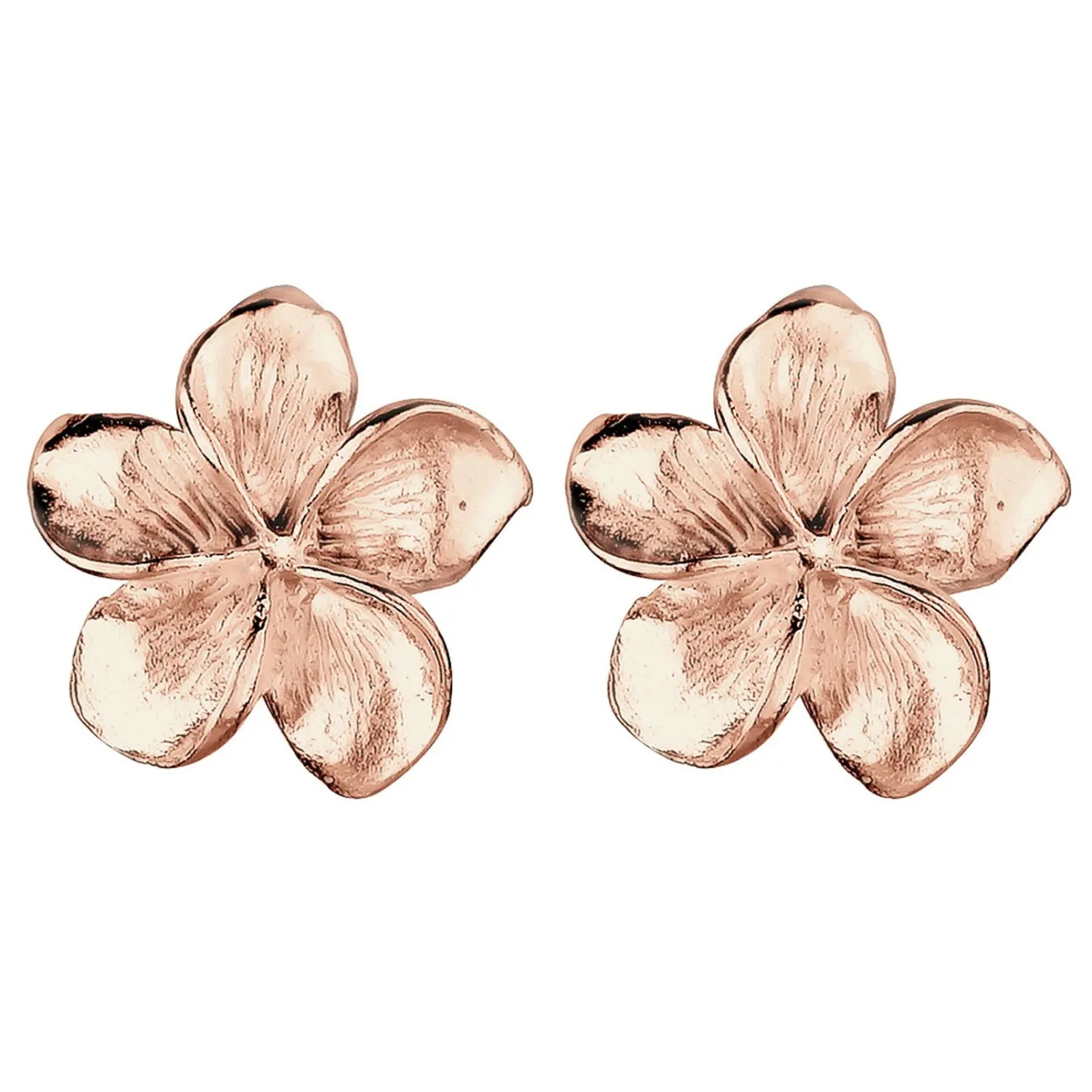 Elli "Ohrstecker Frangipani Blüte< Roségold|Symbol-schmuck