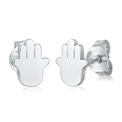 Elli "Ohrstecker Hamsa Hand< Vergoldet|Symbol-schmuck