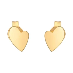 Elli "Ohrstecker Herz< Vergoldet|Symbol-schmuck