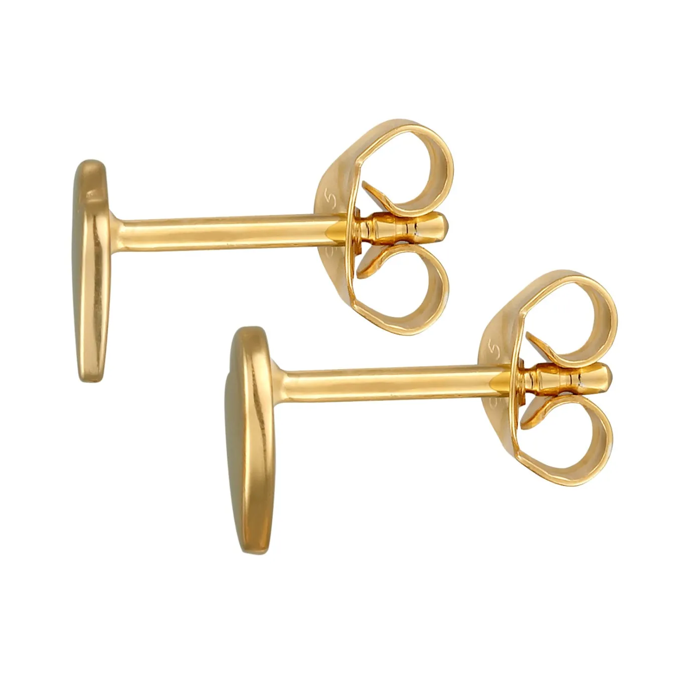 Elli "Ohrstecker Herz< Vergoldet|Symbol-schmuck