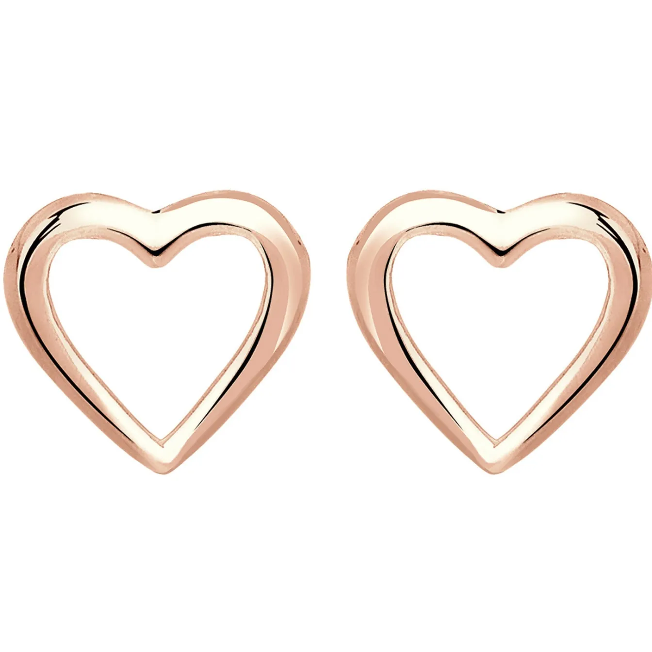 Elli "Ohrstecker Herz< Silber|Roségold