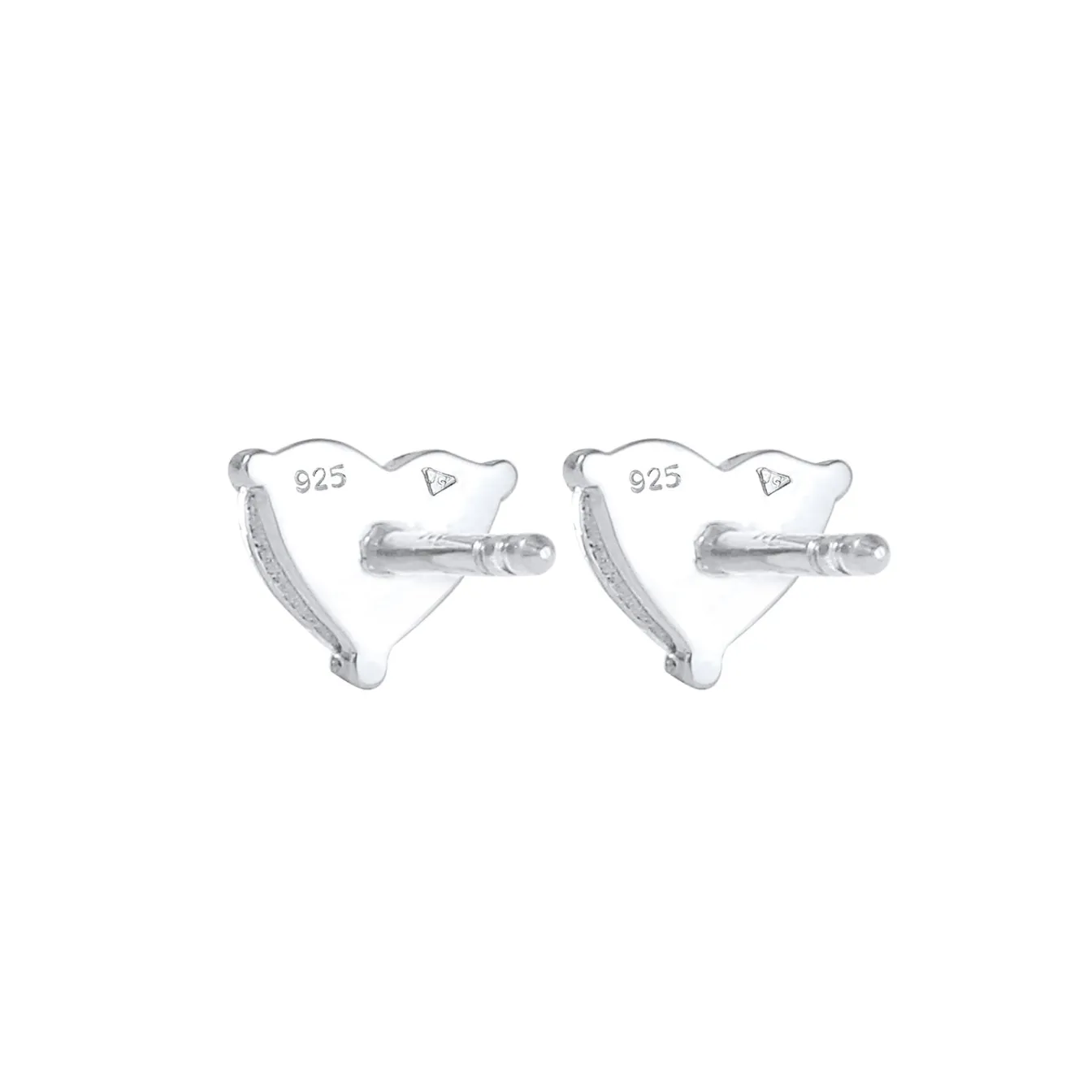 Elli "Ohrstecker Herz | Kristall (Weiß)< Symbol-schmuck|Herz-schmuck