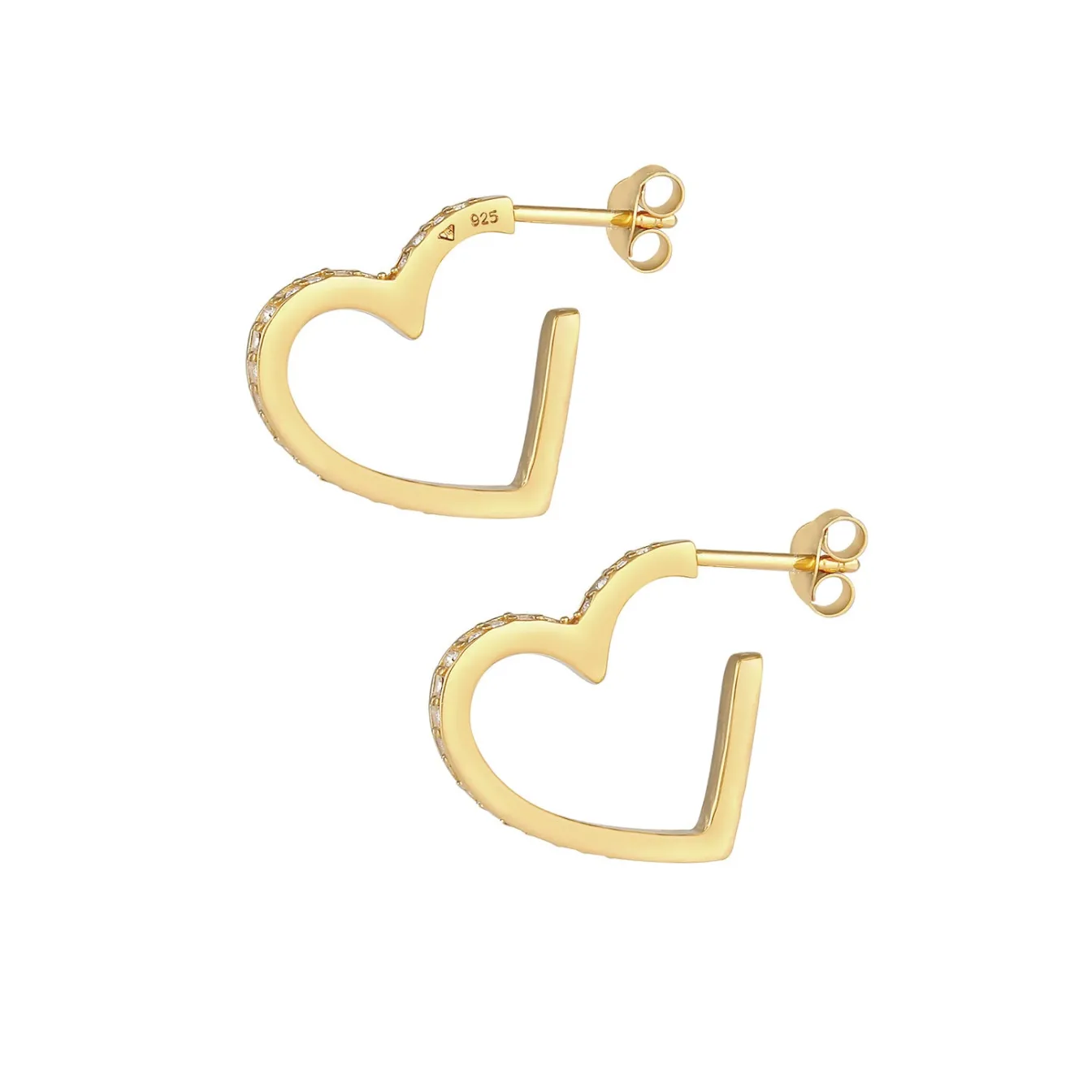Elli "Ohrstecker Herz | Kristall ( Weiß )< Symbol-schmuck|Herz-schmuck