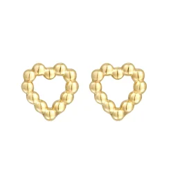 Elli "Ohrstecker Herz Kugeln< Symbol-schmuck|Herz-schmuck