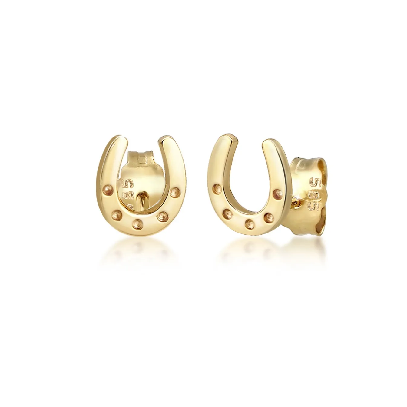Elli "Ohrstecker Hufeisen< Symbol-schmuck|Ohrringe