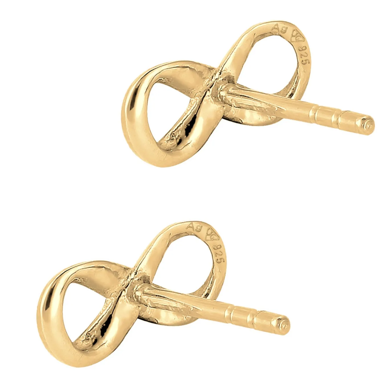 Elli "Ohrstecker Infinity< Roségold|Symbol-schmuck