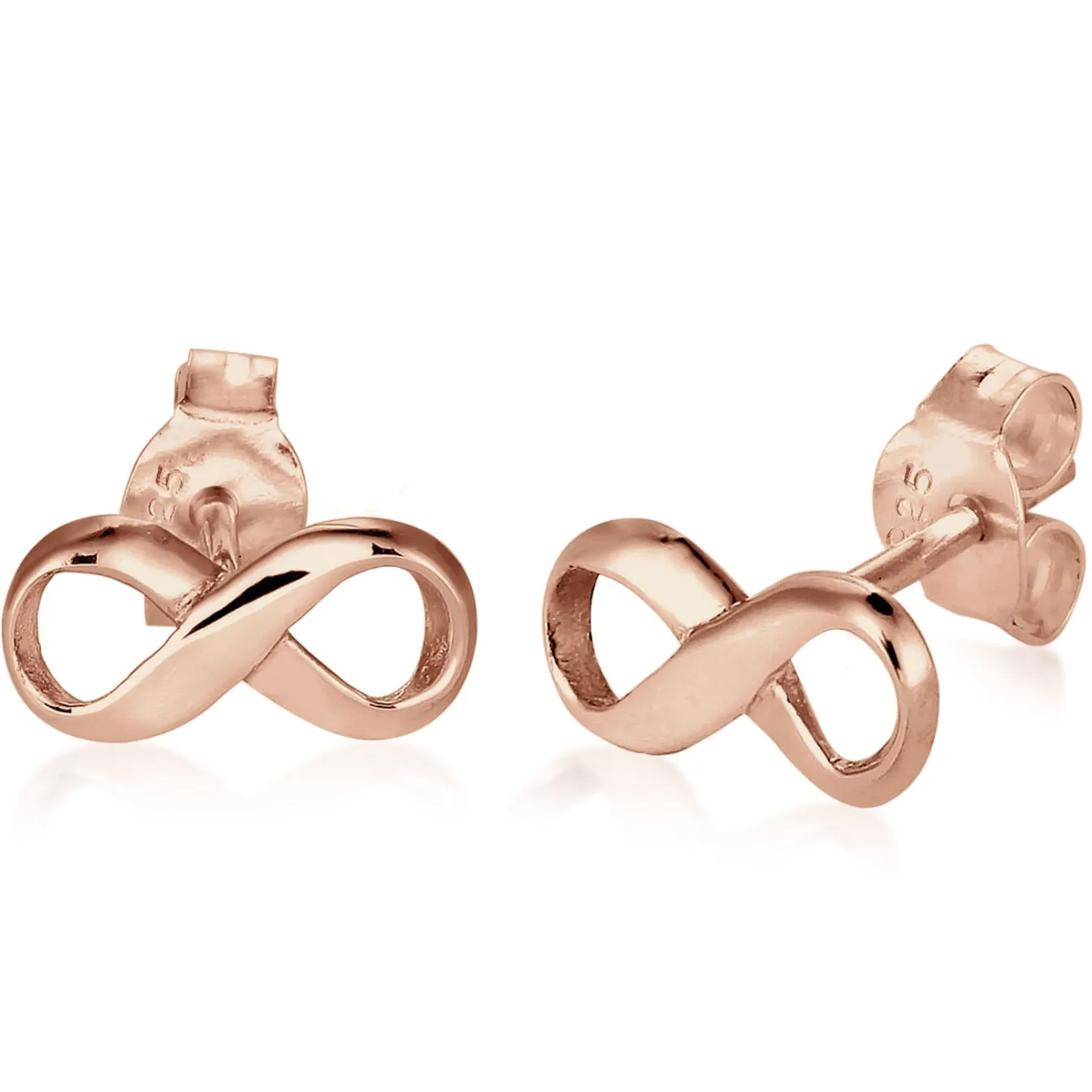 Elli "Ohrstecker Infinity< Roségold|Symbol-schmuck