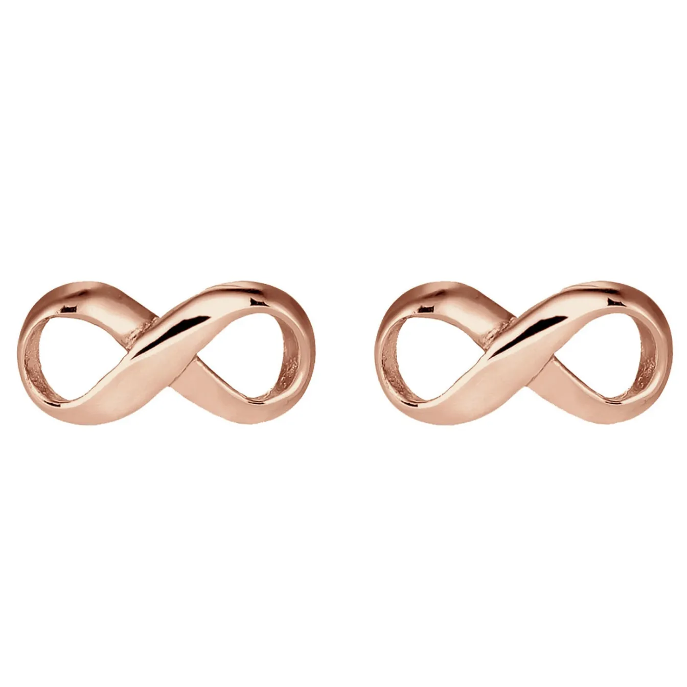 Elli "Ohrstecker Infinity< Roségold|Symbol-schmuck