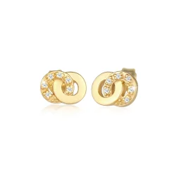 Elli "Ohrstecker Infinity | Diamant ( Weiß, 0,06 ct )< Symbol-schmuck|Herz-schmuck