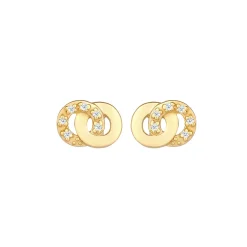 Elli "Ohrstecker Infinity | Diamant ( Weiß, 0,06 ct )< Symbol-schmuck|Herz-schmuck