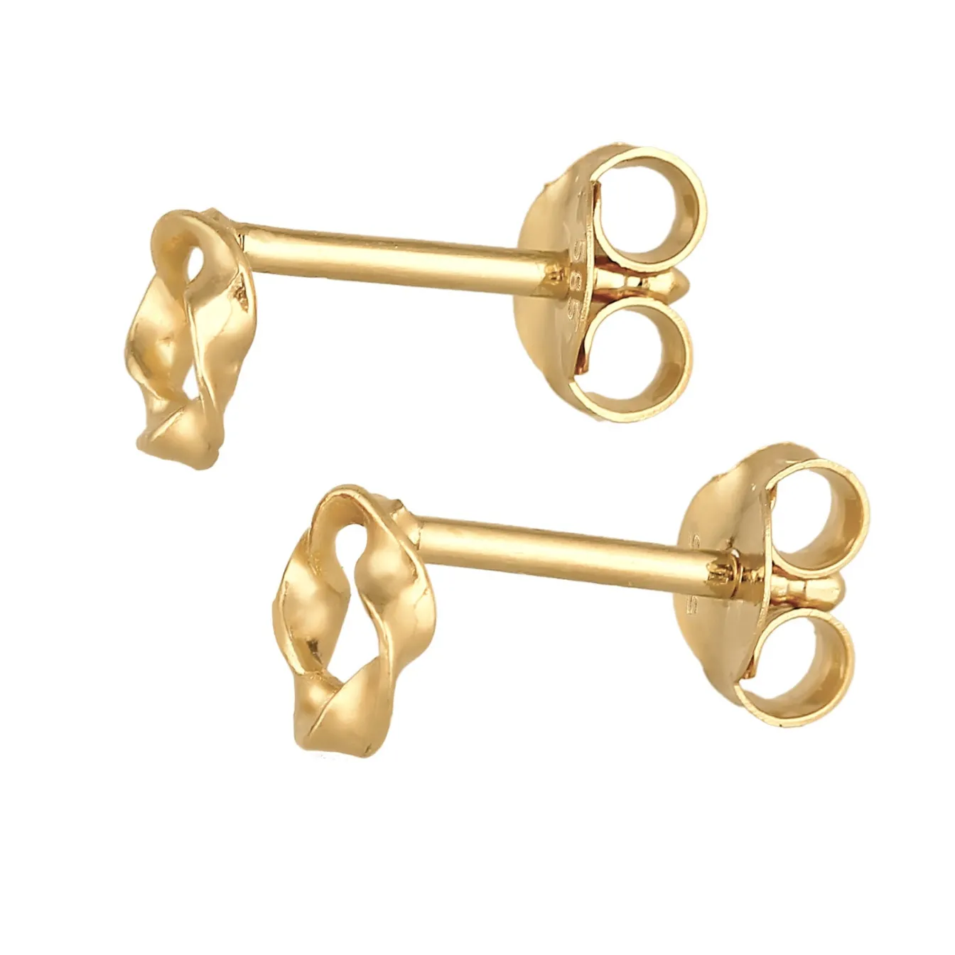 Elli "Ohrstecker Kreis Gedreht< Ohrringe|Echtgold