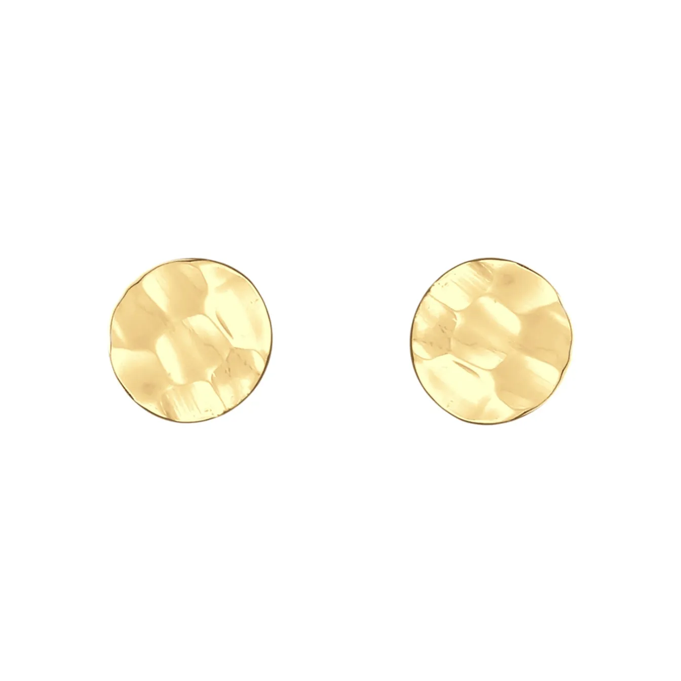 Elli "Ohrstecker Kreis Gehämmert< Roségold|Ohrringe