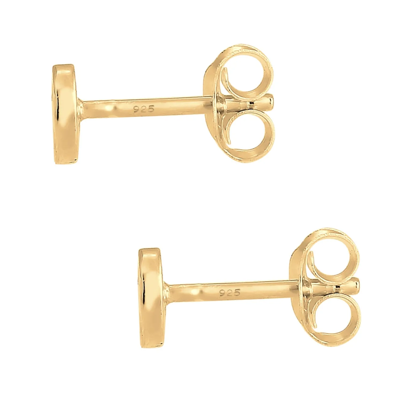 Elli "Ohrstecker Kreis Gehämmert< Roségold|Ohrringe