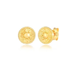 Elli "Ohrstecker Münze< Symbol-schmuck|Ohrringe