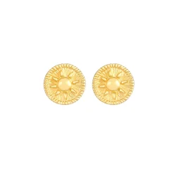 Elli "Ohrstecker Münze< Symbol-schmuck|Ohrringe