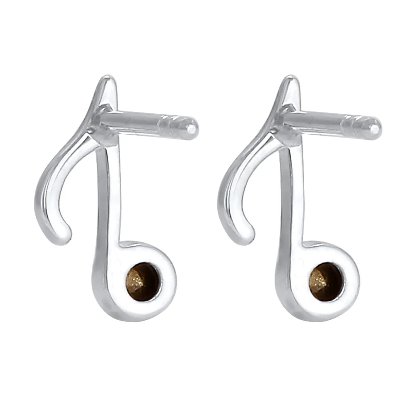Elli "Ohrstecker Note | Kristall (Weiß)< Symbol-schmuck|Ohrringe