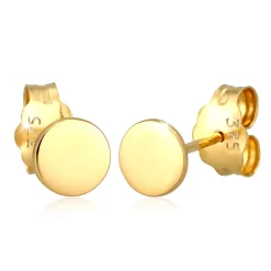 Elli "Ohrstecker Plättchen< Ohrringe|Echtgold