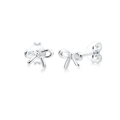 Elli "Ohrstecker Schleife | Diamant ( , 0,01 ct )< Symbol-schmuck|Ohrringe