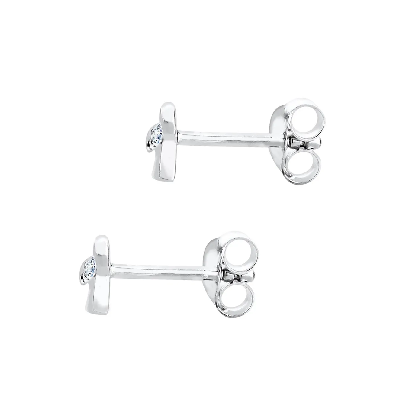 Elli "Ohrstecker Schleife | Diamant ( , 0,01 ct )< Symbol-schmuck|Ohrringe