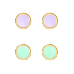 Elli "Ohrstecker Set | Emaille< Ohrringe|Vergoldet
