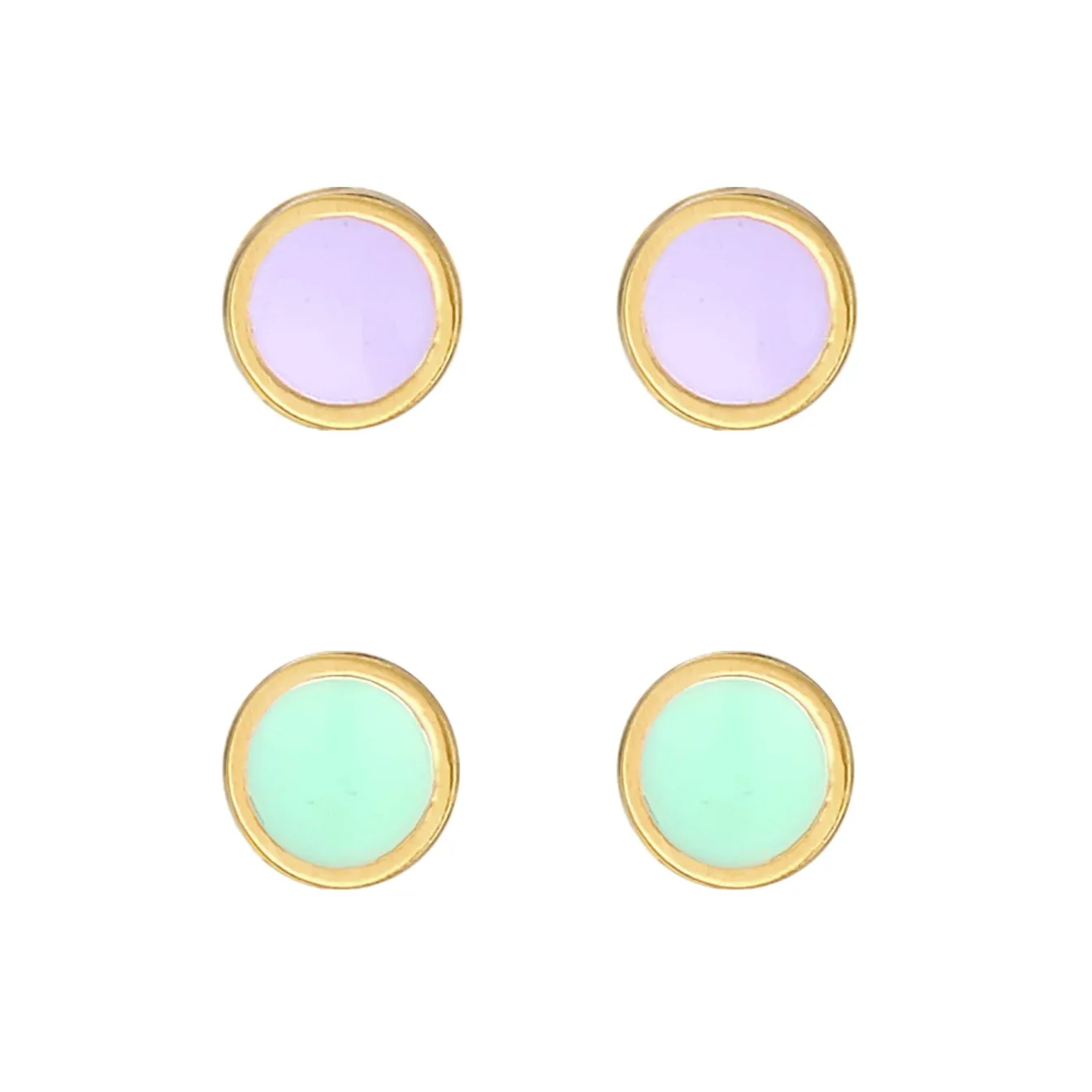 Elli "Ohrstecker Set | Emaille< Ohrringe|Vergoldet