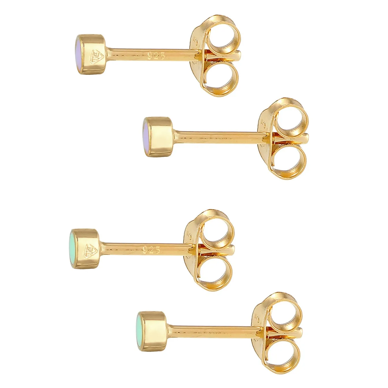 Elli "Ohrstecker Set | Emaille< Ohrringe|Vergoldet