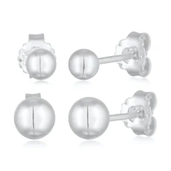 Elli "Ohrstecker Set Kugel< Ohrringe|Silber
