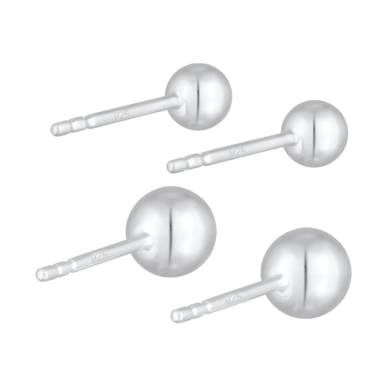 Elli "Ohrstecker Set Kugel< Ohrringe|Silber