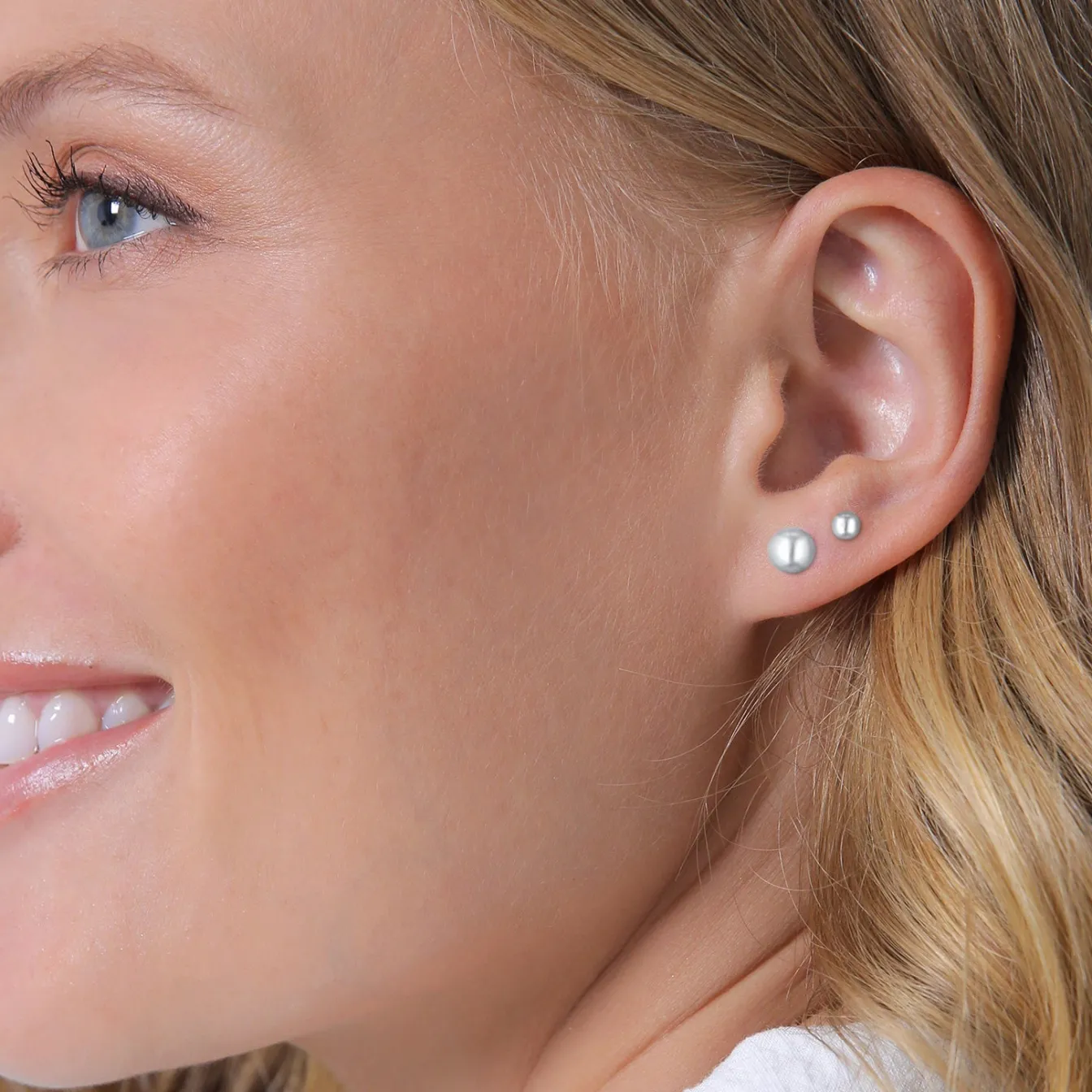Elli "Ohrstecker Set Kugel< Ohrringe|Silber