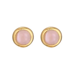 Elli "Ohrstecker Solitär | Quarz (Rosa)< Ohrringe|Edelsteine