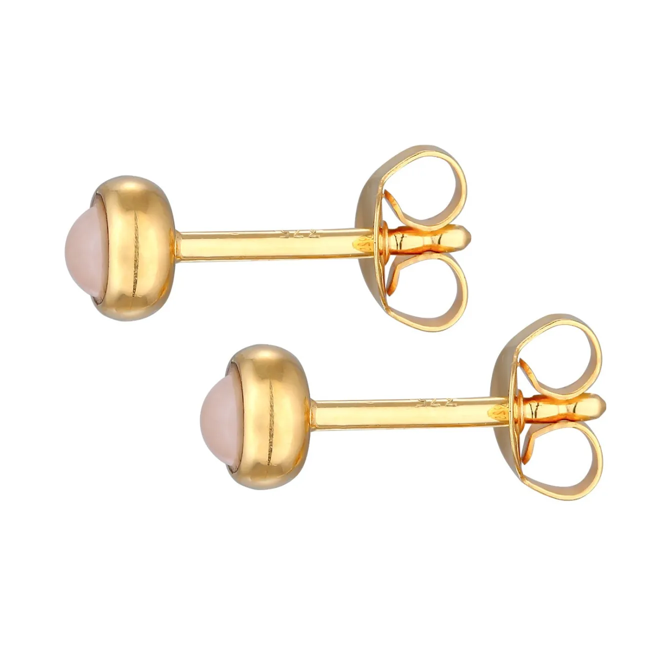 Elli "Ohrstecker Solitär | Quarz (Rosa)< Ohrringe|Edelsteine