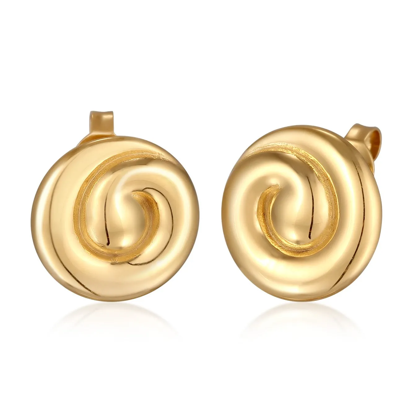 Elli "Ohrstecker Spirale< Vergoldet|Ohrringe