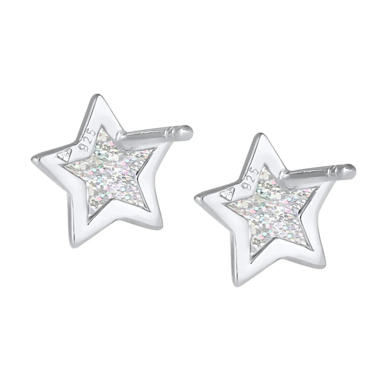 Elli "Ohrstecker Stern< Roségold|Ohrringe