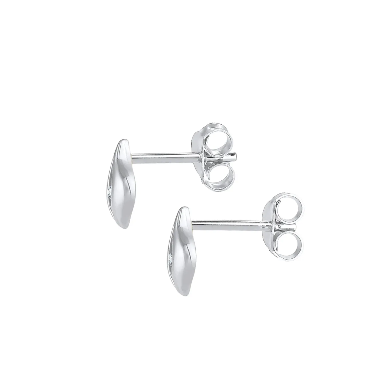 Elli "Ohrstecker Tropfen | Diamant ( Weiß, 0,03 ct )< Ohrringe|Vergoldet